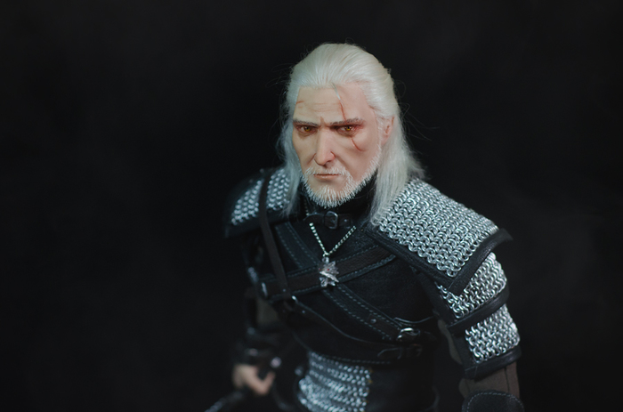 Geralt of Rivia - My, Polymer clay, Witcher, Geralt of Rivia, Doll, Longpost, Needlework with process