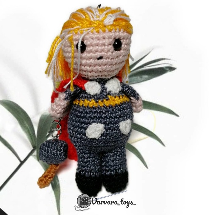 Tor-Torchik - My, Thor, Avengers, Knitting, With your own hands, Needlework, Video, Longpost