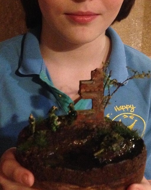 Diorama. Scouts. Author 11 years old - My, Diorama, Historical Modeling, , Epoxy resin, Longpost