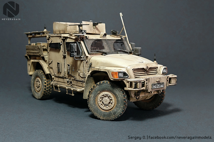 Husky British, armored, four-wheeled - My, Longpost, Armored car, 1:35, Scale model, Stand modeling