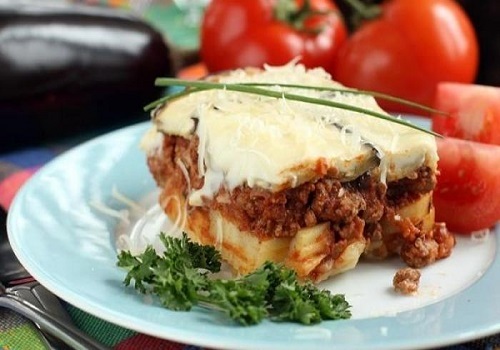 Moussaka with eggplant - My, Moussaka, Food, Recipe, Longpost