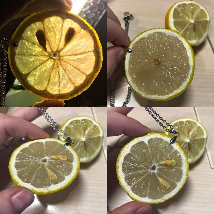 Lemon. - My, Lemon, Polymer clay, With your own hands, Needlework without process