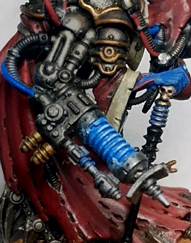 Продолжаем красить механикумов - Моё, Warhammer, Warhammer 40k, Adeptus Mechanicus, Magos, Покраска миниатюр, Wh miniatures, Длиннопост