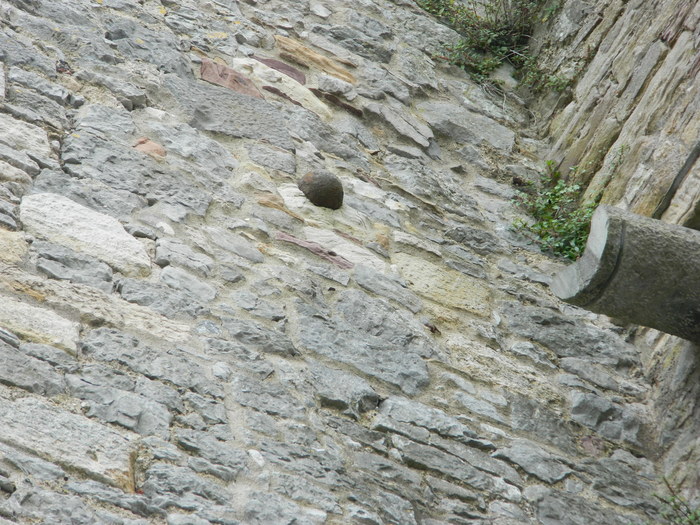 Cannonballs stuck in houses, fortresses, trees - The photo, Story, Cannonball, Longpost