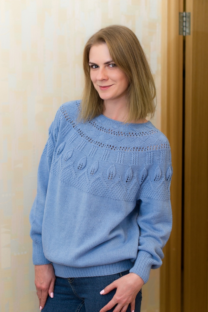 Retro jumper :) - My, Knitting, Needlework, With your own hands, Sweater, Pullover, Hobby, , Longpost, Needlework without process