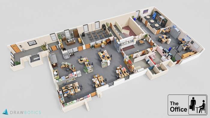 3D office plans from TV series - Serials, 3D, Plan, , The IT crowd, Suits, The Office Us, Longpost