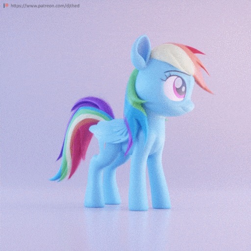 ",  ". My Little Pony, Rainbow Dash, , Djthed, 3D , 