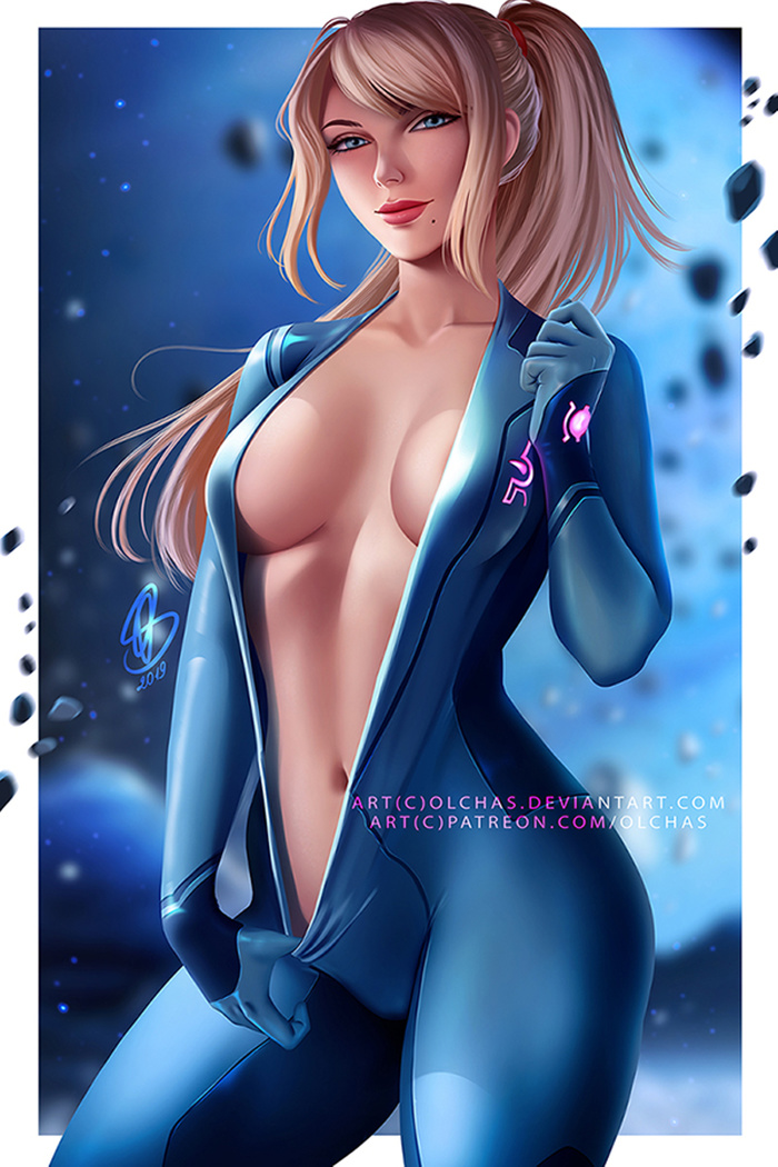 Samus Art - NSFW, Art, Olchas, Metroid, Samus aran, Nintendo, Girls