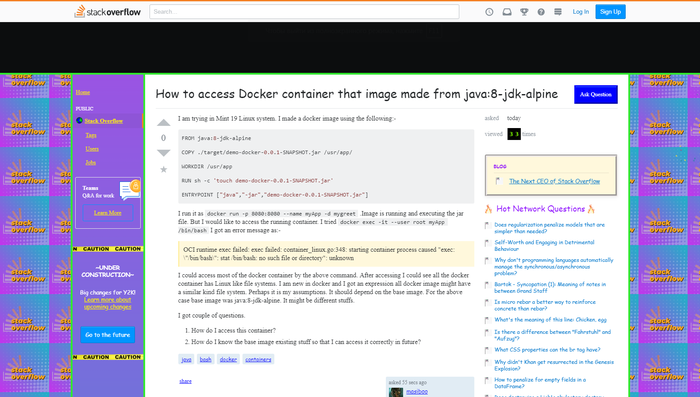 Stackoverfow ����������� � 1 ������ :)