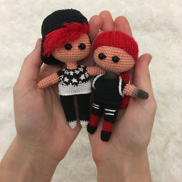 Dedicated to Twenty One Pilots fans - Longpost, Knitted toys, Toys, With your own hands, Amigurumi, Knitting, Twenty one pilots, My