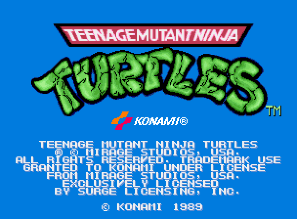 Teenage Mutant Ninja Turtles 1989, ,  , -, Konami, -, , 