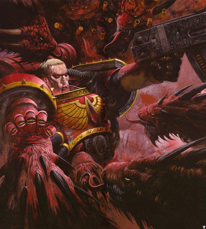 If you die in failure, shame on you. If you die in despair, shame on us all. - Warhammer 40k, Wh Art, Blood angels