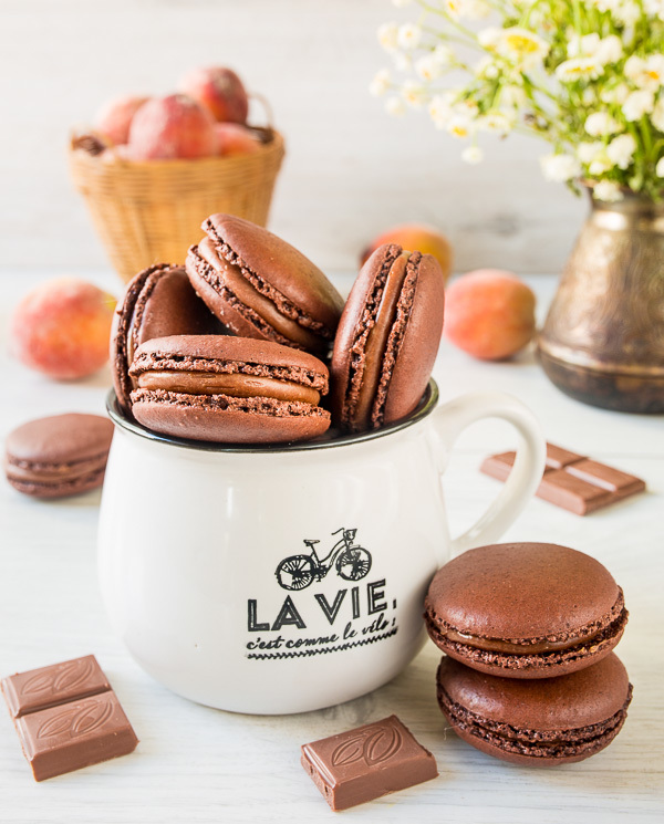 Cake Macaron “Chocolate-Passionfruit” - My, Bakery products, Food, Recipe, Longpost, Cake, Macaroons