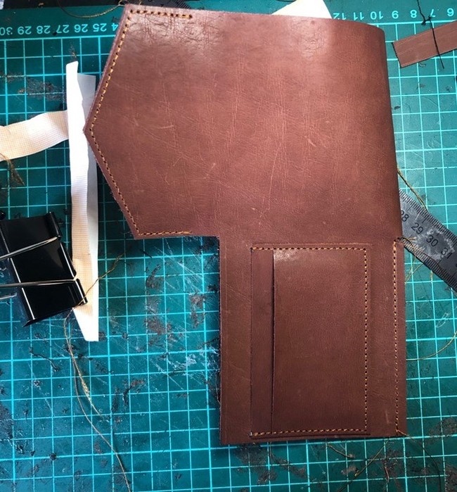 Simple leather wallet - My, Leather wallet, Wallet, Leather products, Wallet, Natural leather, Longpost