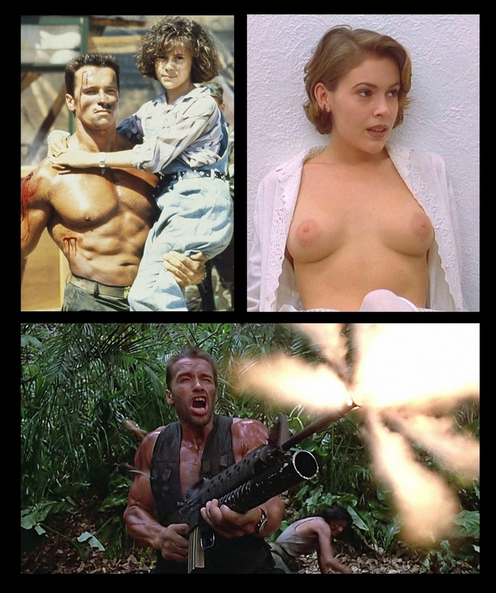 When the daughter didn't go to law school - NSFW, Commando, Arnold Schwarzenegger, Alyssa Milano