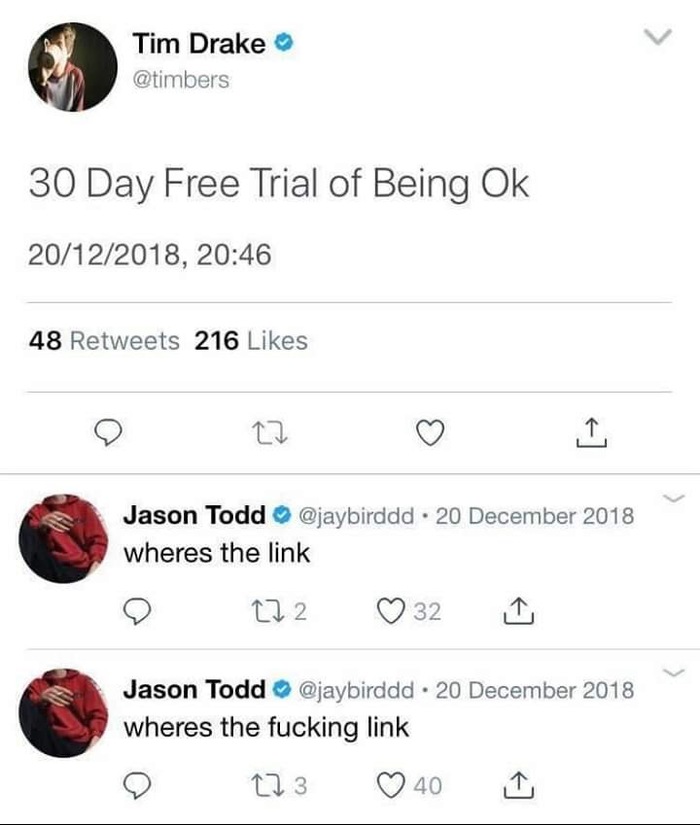 30 day free trial. - Things are good, Translation, Reddit