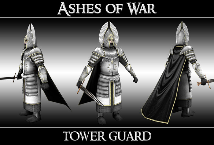 Citadel Guardians - Ashes of War (BFME2: RotWK) - My, Ashes of War, Bfme modding, Fashion, Стратегия, Lord of the Rings, Tolkien, Computer graphics, Gondor, Longpost