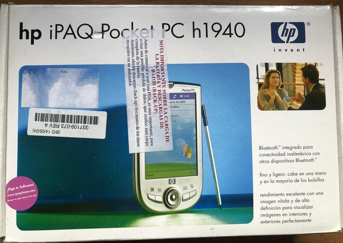 Vintage HP iPaq h1940 out of the box. What is a PDA from the 2000s good for? - My, Flea market, Kpc, , Vintage, Overview, Гаджеты, Video, Longpost, Swap meet