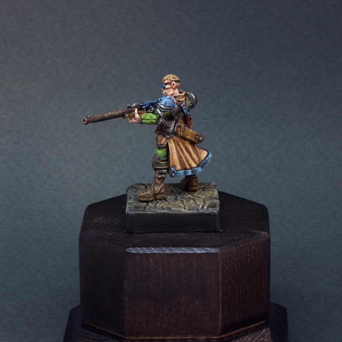 Cygnar long gunner(warmachine) Покраска миниатюр, Warmachine, Хобби, Настольный варгейм, Стимпанк, Технофэнтези, Длиннопост