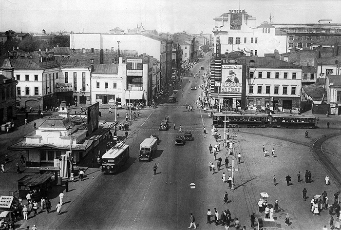 Москва. Пушкинская площадь в 1934 г. - Москва, Пушкинская площадь, История, Длиннопост