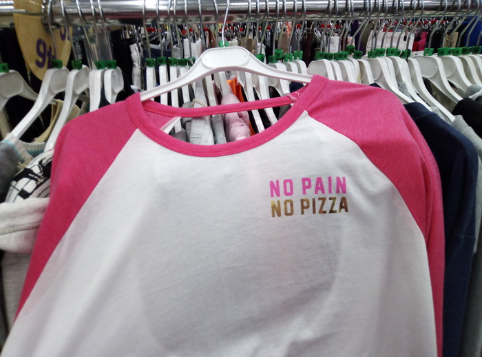 No pain no pizza - T-shirt, Inscription, Sport