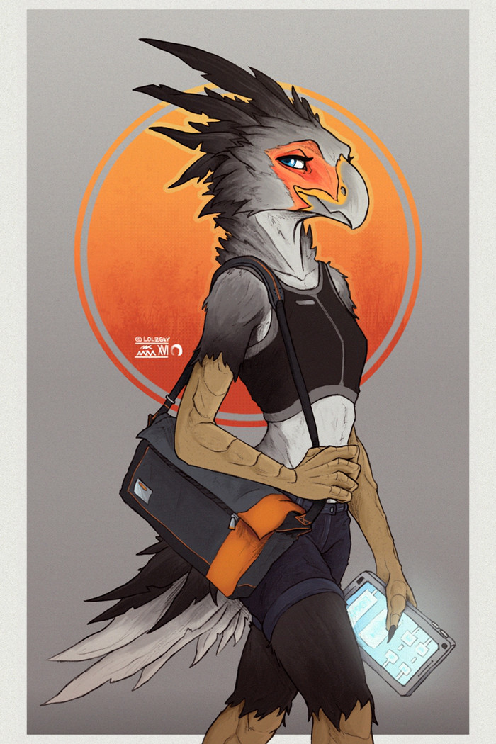 Culture Explorer - Furry, Furry art, Furry avian, Secretary Bird, , Lolzguy