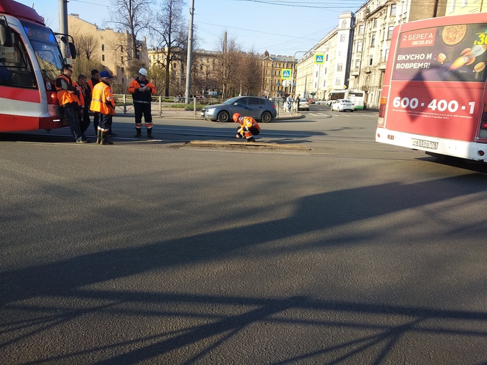 Trembling of the earth in St. Petersburg - My, Tram rails, Russian roads, The photo