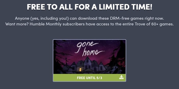  Gone Home  Humble Bundle Humble Bundle,  Steam, 