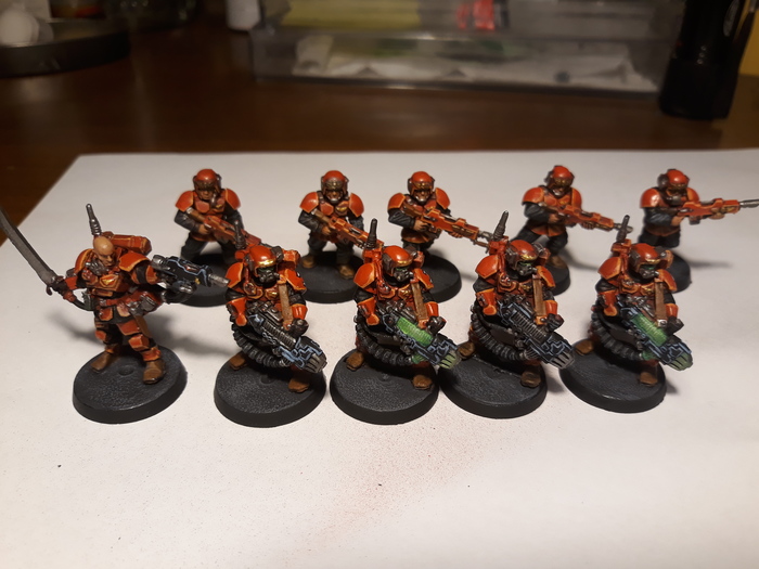 Command for Kill Team to a friend - My, Warhammer 40k, Kill Team, Imperial guard, Wh miniatures, Longpost