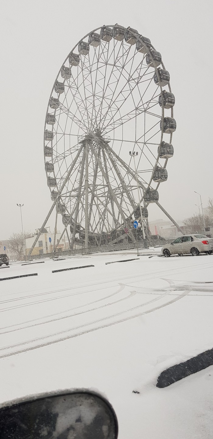 Brisk winter April 29 Chelyabinsk - My, Weather, Chelyabinsk, Spring, Abnormal weather, Snow