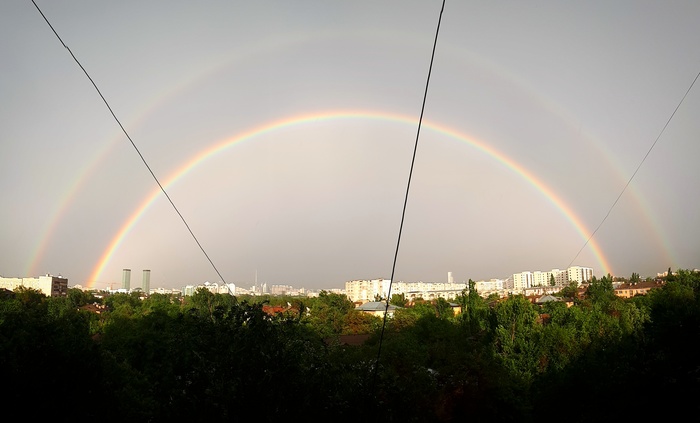 After the rain - My, Double Rainbow, Almaty