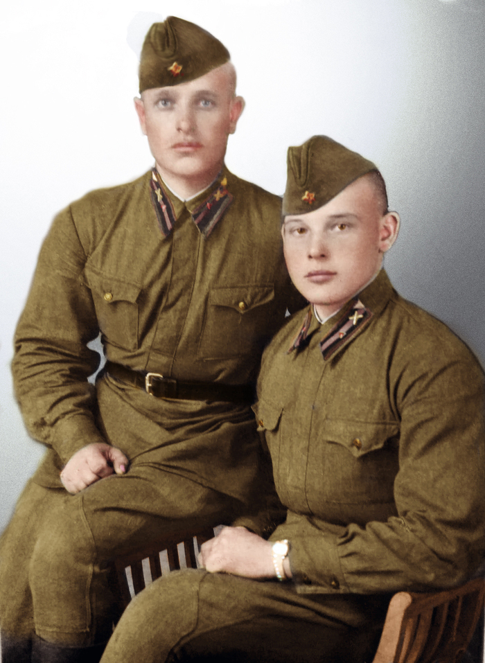 Old photo. - Old photo, Colorization, The Great Patriotic War, Longpost