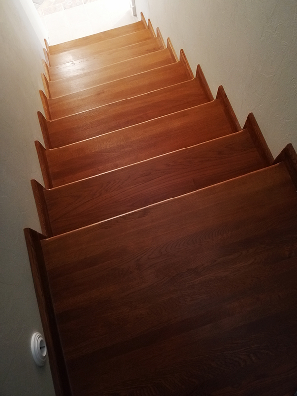 Finishing a metal staircase with solid oak - My, Stairs, Custom-made stairs, , , Longpost