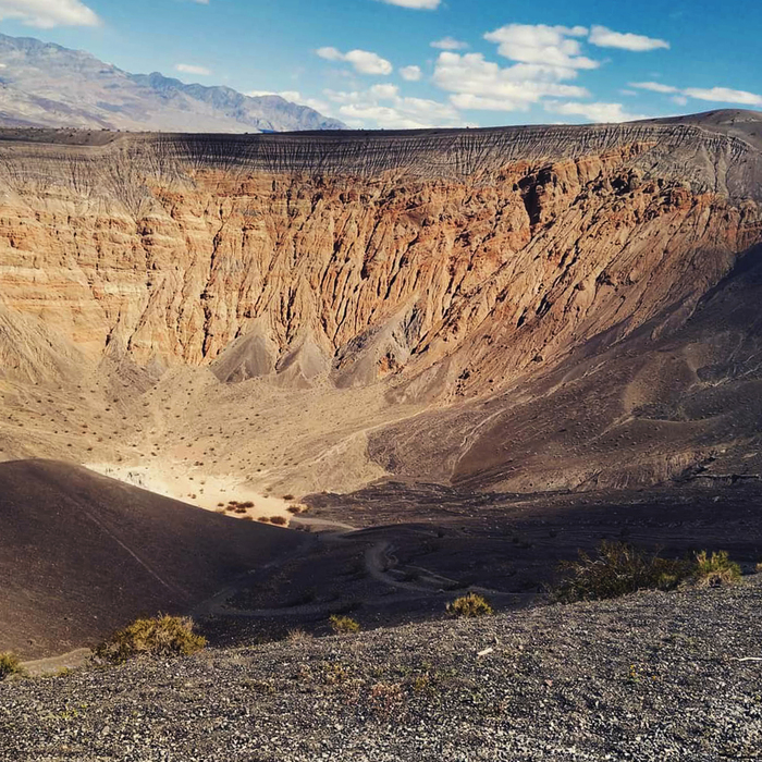 Ubehebe Crater. - My, Travels, USA, , Death Valley, The photo, Crater