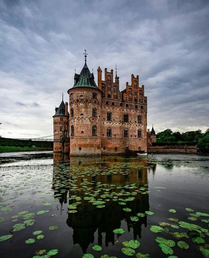 Egeskov Castle, Funen, Denmark. - Lock, Landscape, Architecture, Beautiful view