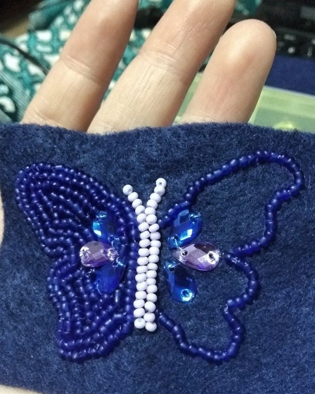 Beginning of masturbation - My, Needlework, Rukozhop, With your own hands, Handmade, Process of creation, Brooch, Beads, Bead jewelery, Longpost, Creation