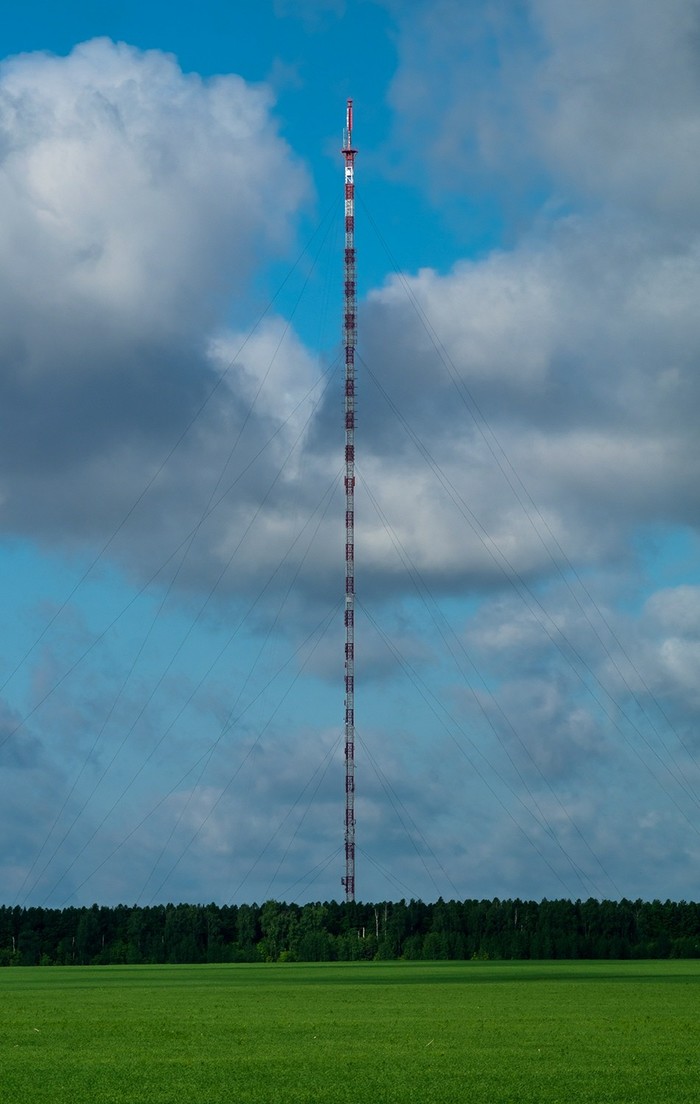 Radio and television mast (Lipetsk) - My, The photo, TV tower, Tower, Lipetsk, Sony a58, Minolta 100-300