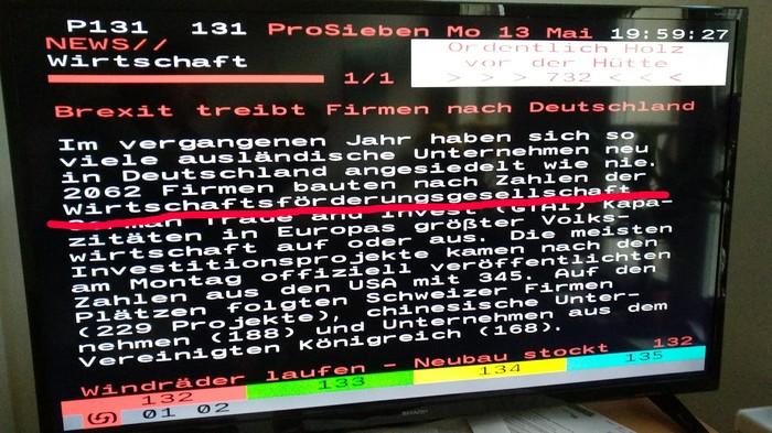 The German language never ceases to amaze me. - Teletext, German, Germany