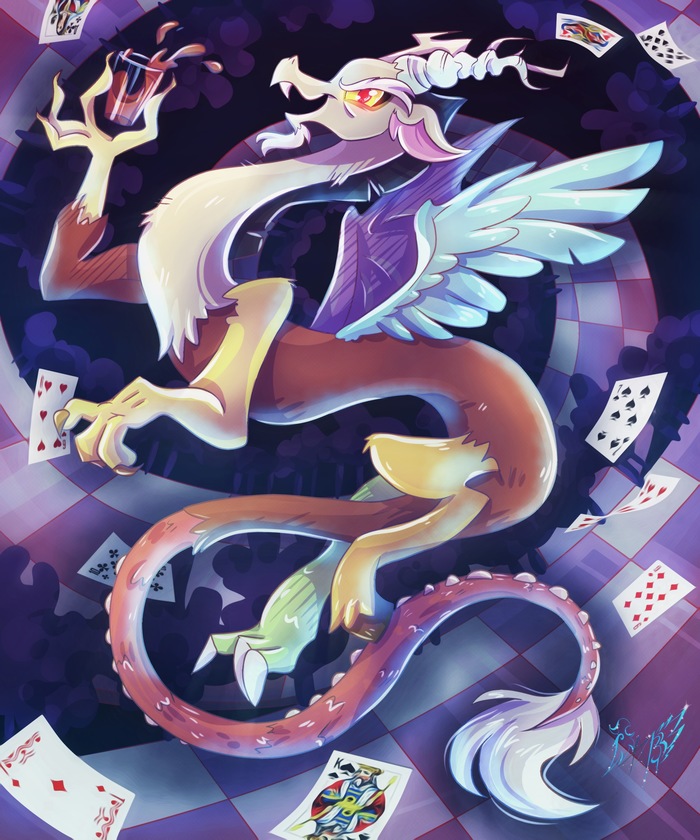 Discord the spirit of chaos - My little pony, MLP Discord, Alexbluebird