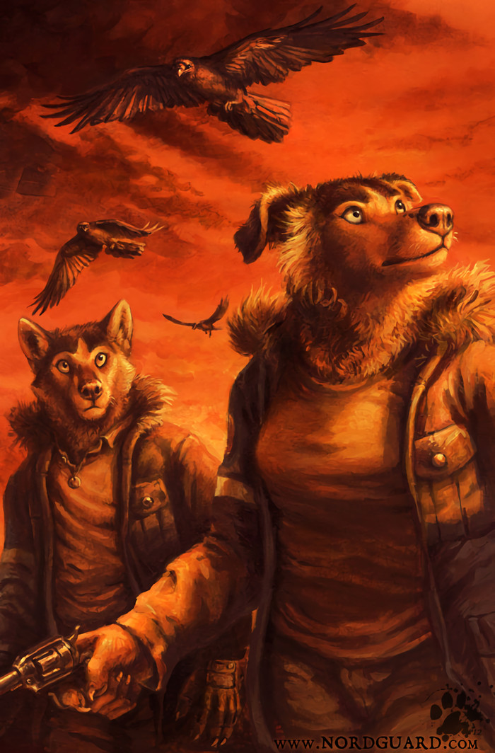 Harbinger - Furry, Furry art, Furry canine, Furry dog, Traditional art, Kenket, Blackteagan, 