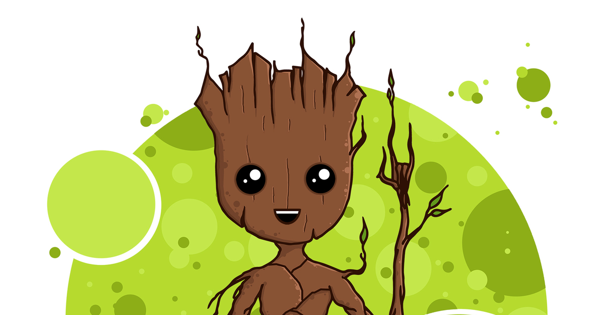 I am groot рисунок