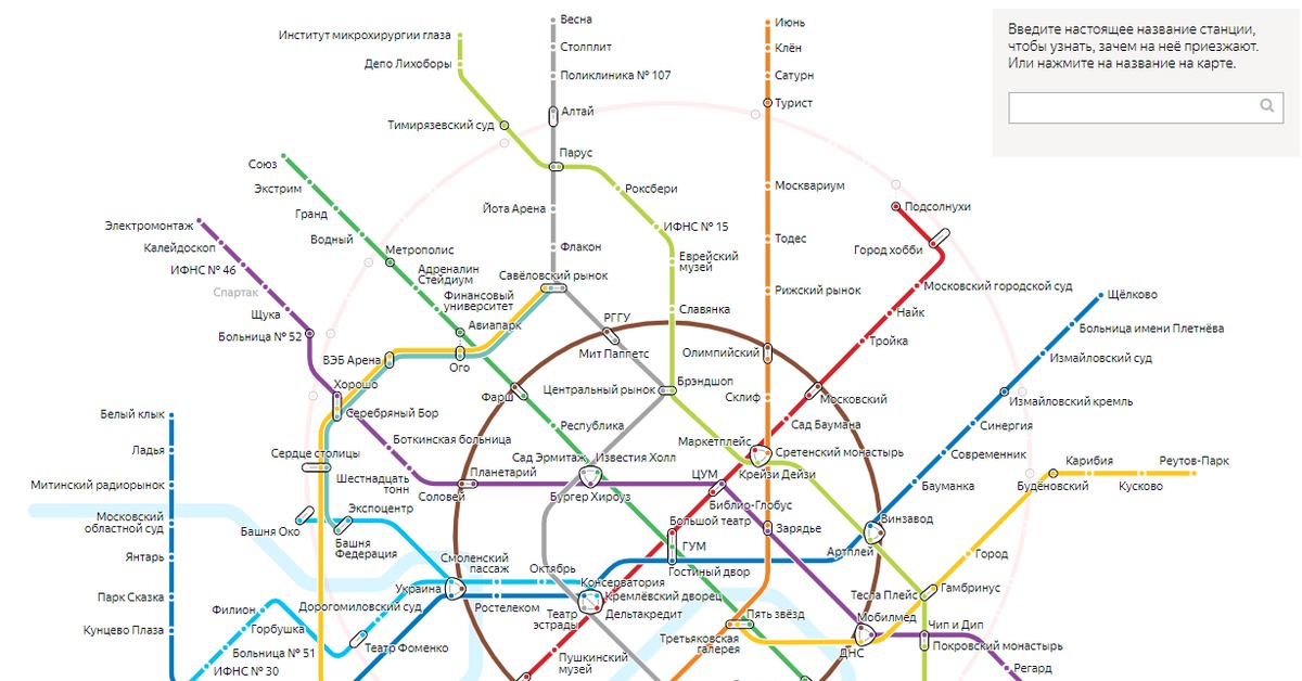 Станция метро китай город на схеме метро