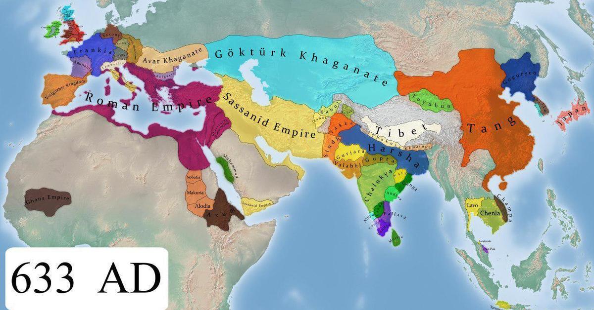 Карта мира 1400 годов