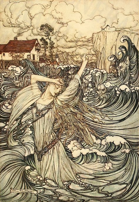 Arthur Rackham is the best book illustrator in England. - Art, Longpost, Illustrations