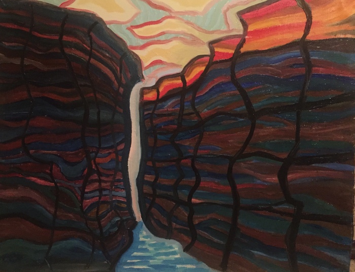 Canyon sunset
