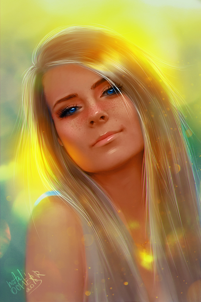 Summer is coming ... - My, Art, Treatment, Photoshop, Portrait