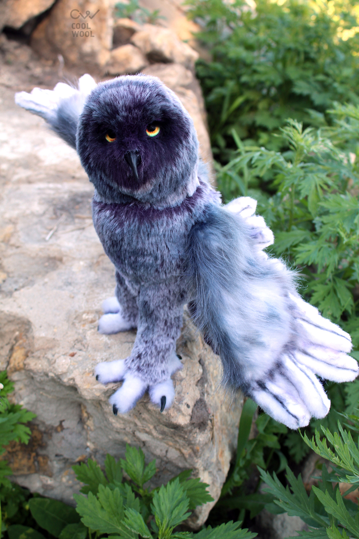 I sewed an owl - My, Handmade, Owl, Toys, , Needlework without process, Longpost