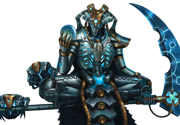 Necron Overlord byL J Koh Warhammer 40k, Wh Art, Necrons, Necron Overlod, L j Koh
