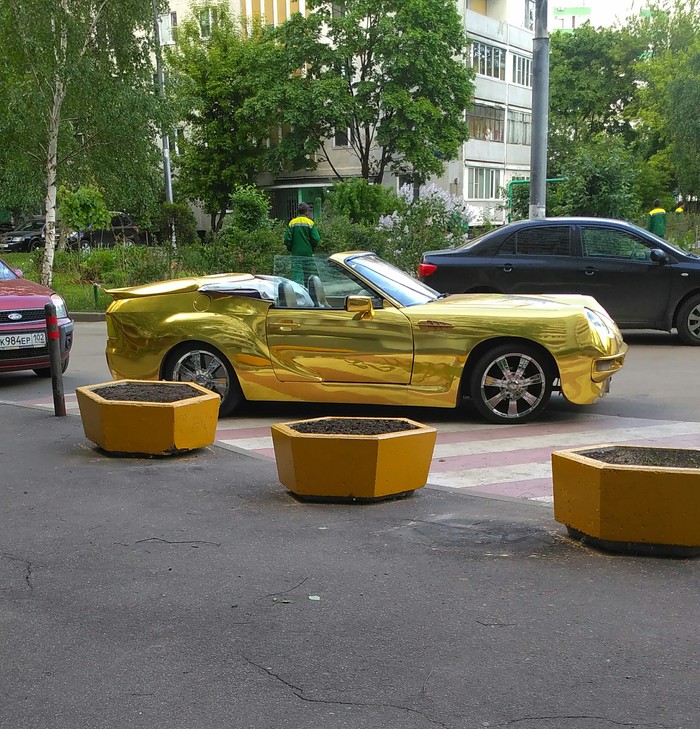 golden car - My, Car, Gold