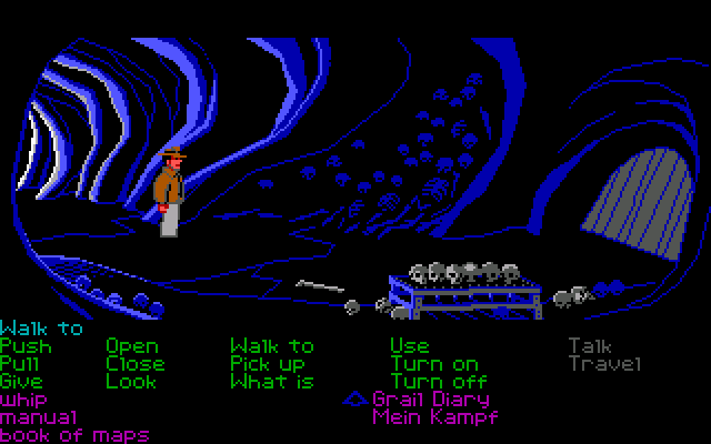 Indiana Jones and the Last Crusade: The Graphic Adventure. Часть 1. - Моё, 1989, Прохождение, Индиана Джонс, Lucasfilm Games, Игры для DOS, Квест, Компьютерные игры, Ретро-Игры, Длиннопост